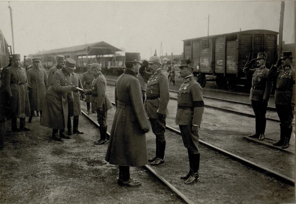 Karl I. besucht die kaiserlich deutsche Südarmee in Chodoriw, 3.5.1917 Ходорів перша світова 1917 рік