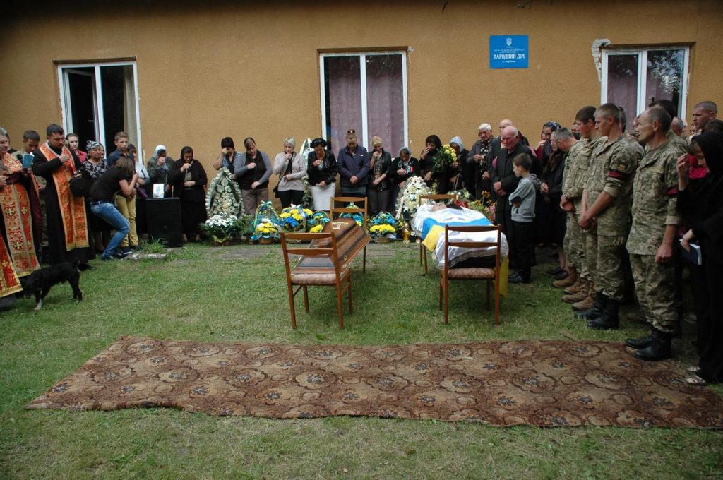 Похорон українського воїна Михайла Роговського з Вербиці