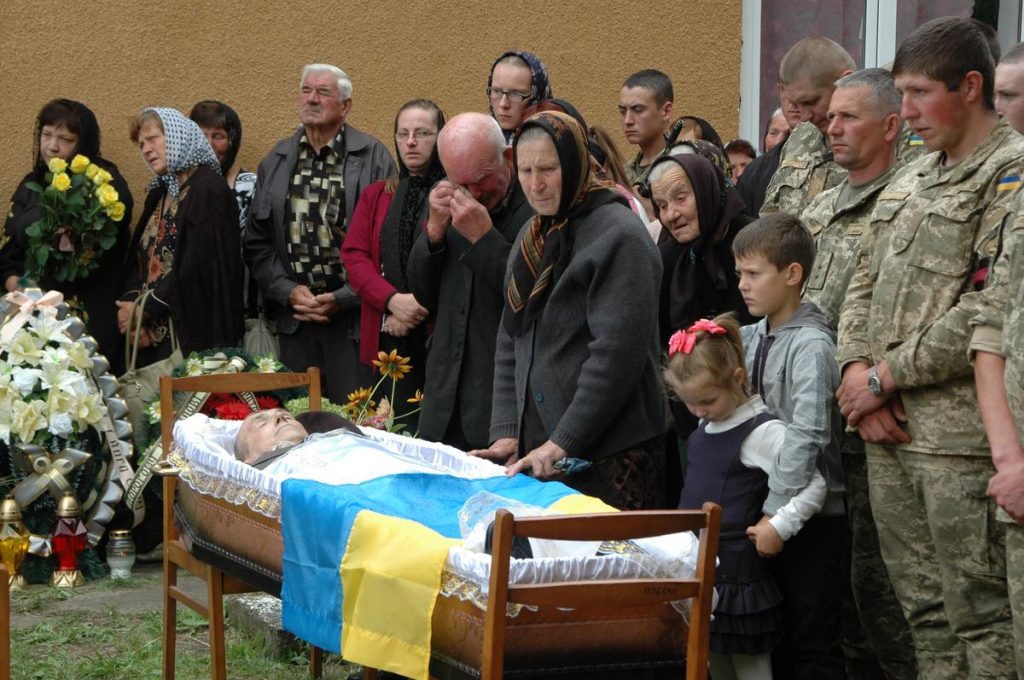 Похорон українського воїна Михайла Роговського з Вербиці