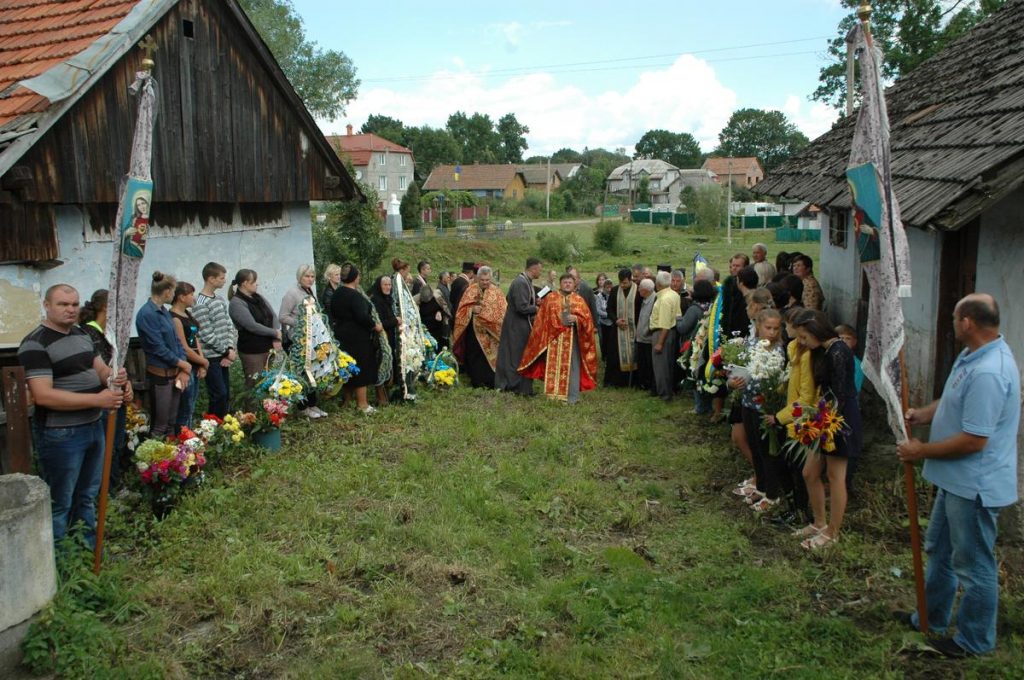 Похорон українського воїна Михайла Роговського з Вербиці