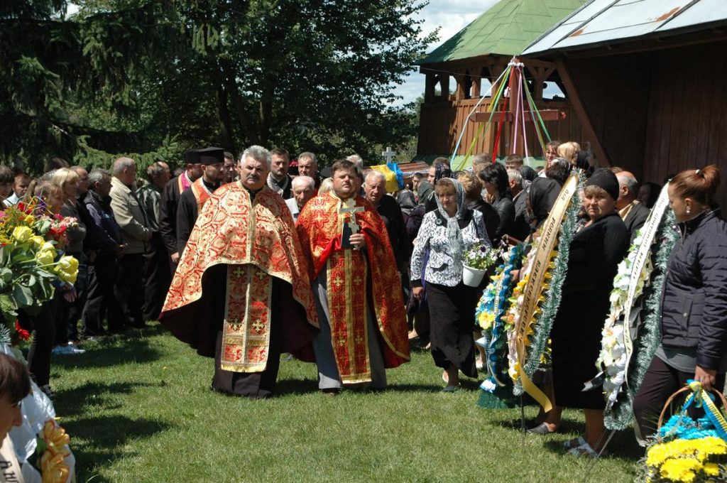 Похорон українського воїна Михайла Роговського з Вербиці