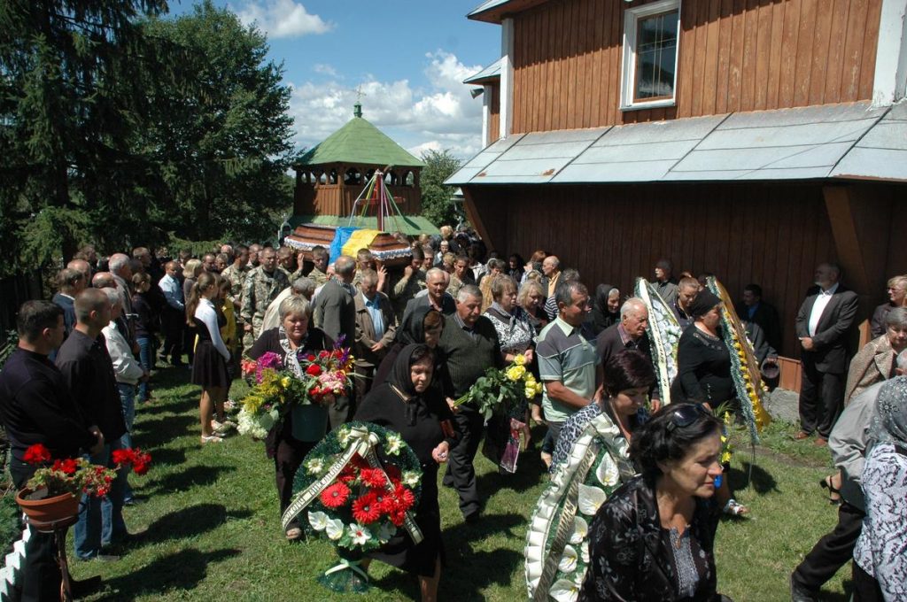 Похорон українського воїна Михайла Роговського з Вербиці